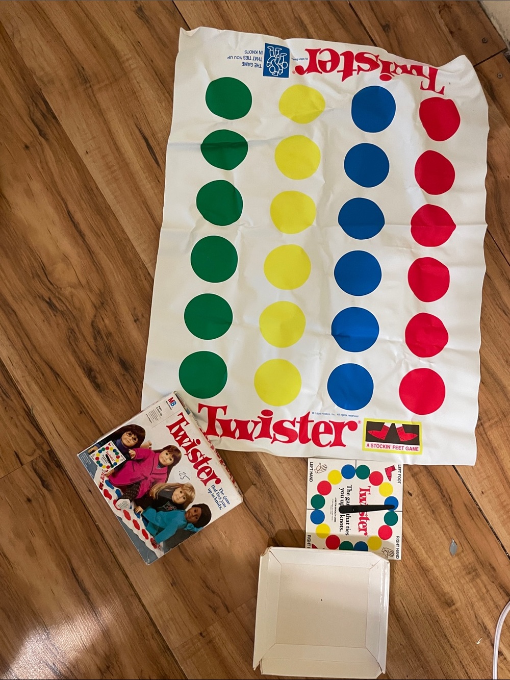 American Girl Twister Game Mat in Green, Yellow, Blue, Red